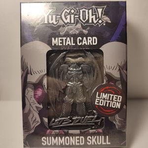 Yugioh Summoned Skull Metal Card Silver Ingot Limited Edition Collectible